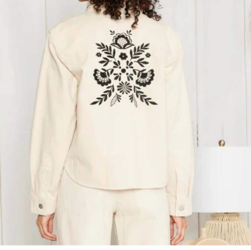 Driftwood Shacket X Nordic Jacket In Creme NWT Size Medium - Picture 2 of 9
